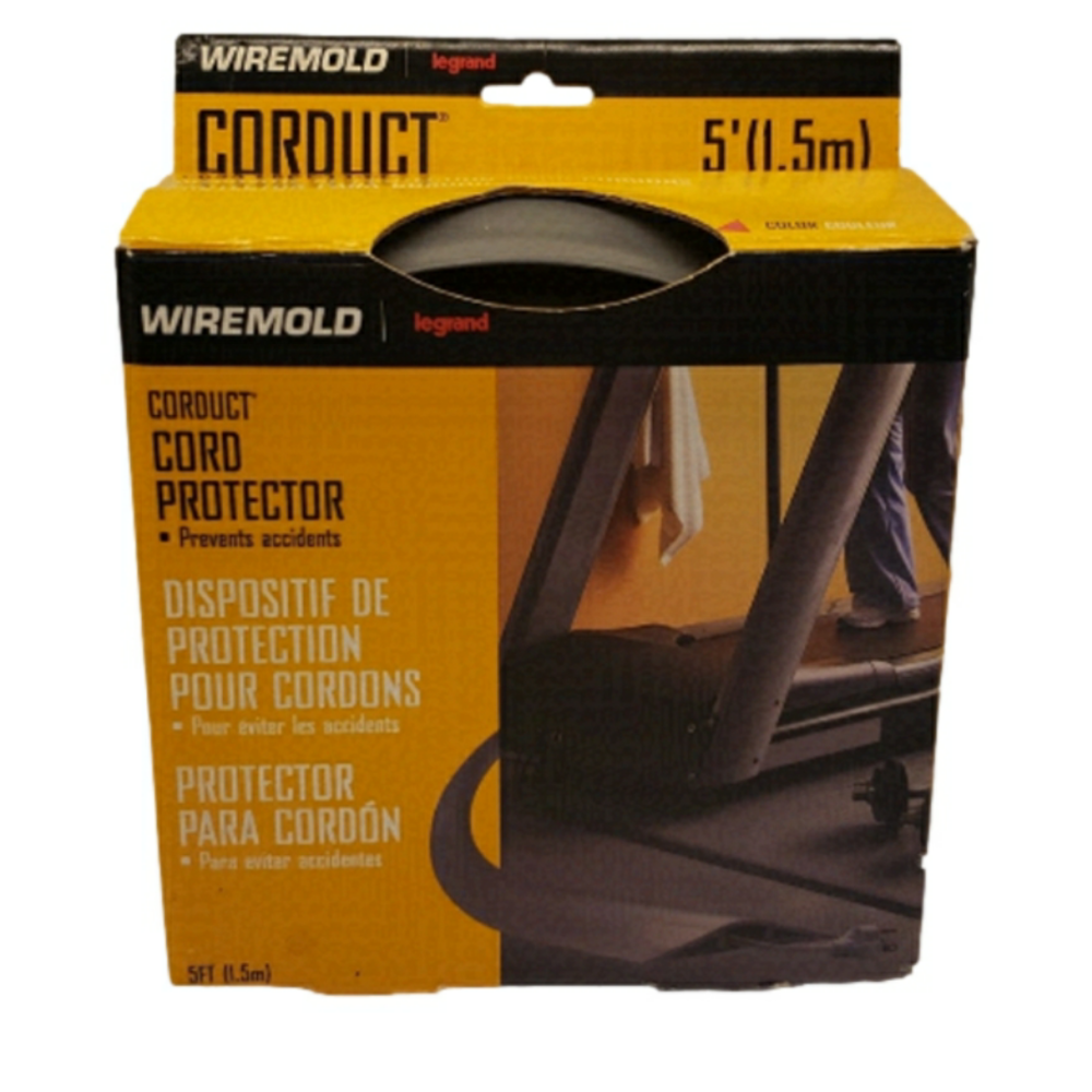 WIREMOLD Cord Protector Prevents Accidents 5ft (1.5m)